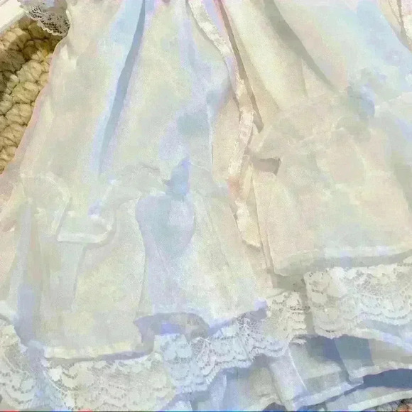 🌟 Vintage Sweet Treats lace ruffle dress white - Picture 4 of 11